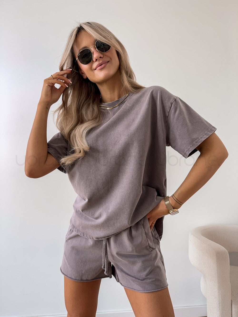 Conjunto feminino de conforto, coordenado para diversas ocasiões. Peças casuais e versáteis.