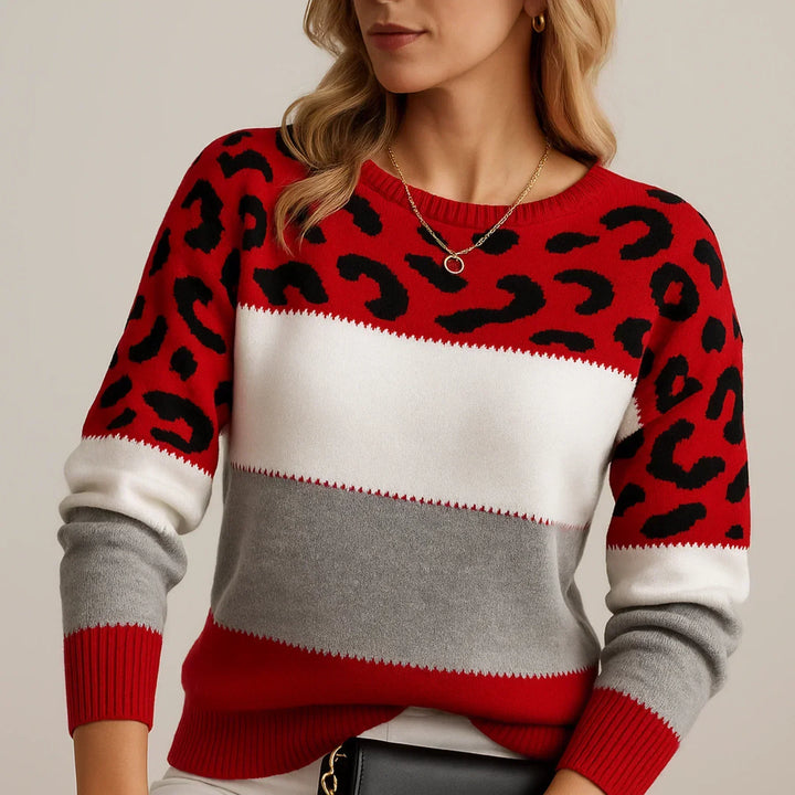 Vista o conforto e estilo do suéter feminino de oncinha. Ideal para um visual elegante e casual no outono.