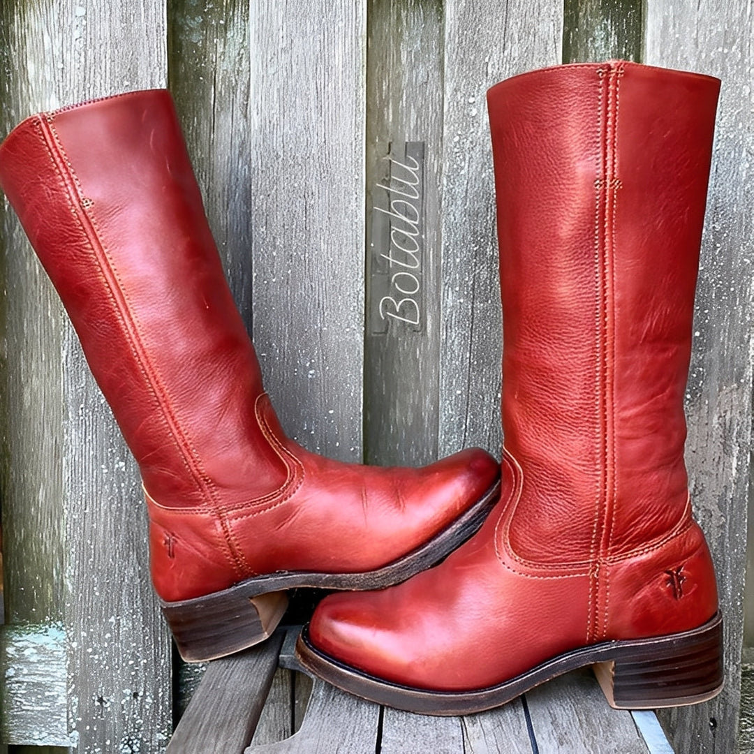 Botas femininas de salto alto elegantes, perfeitas para moda inverno e estilo clássico. Conforto duradouro.
