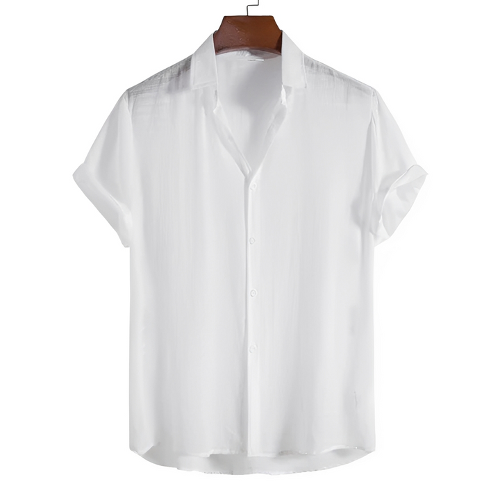 Camisa polo masculina casual com botões, manga curta, ideal para conforto e estilo versátil no dia a dia.