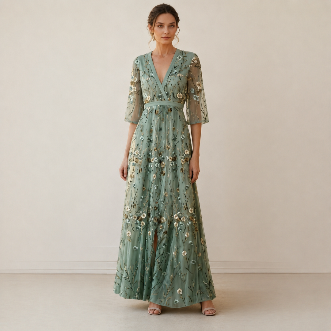 Vestido maxi feminino confortável para verão, com design fluido e elegante. Ideal para moda praia ou urbana.