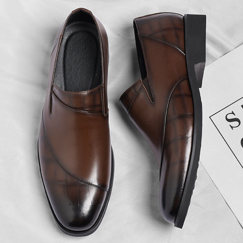 Sapatos casuais masculinos elegantes pretos, ideais para conforto diário e estilo executivo. Calçado versátil para homens.