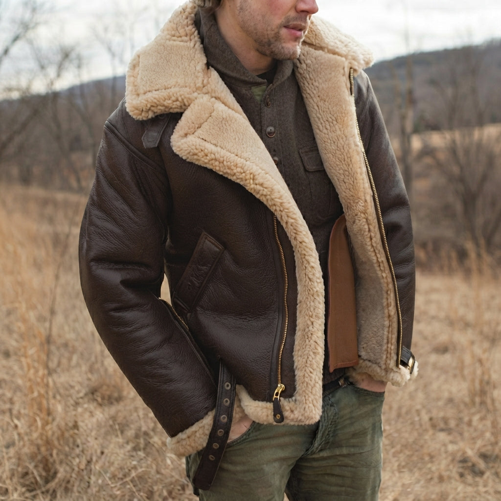 Jaqueta masculina Jeffrey de inverno, estilo casual. Casaco agasalho masculino para moda inverno, confortável e moderno.
