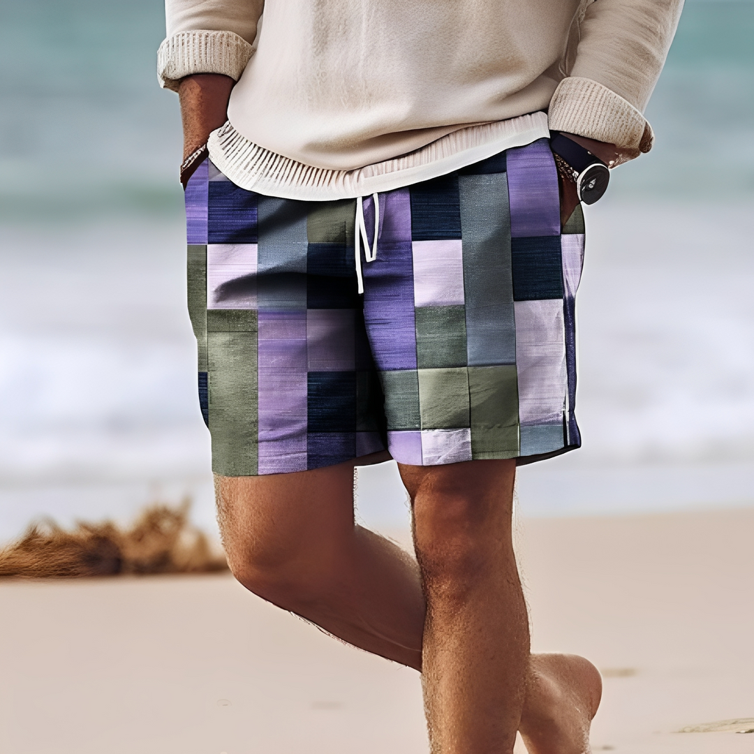 Curta o verão com conforto: shorts de praia masculinos perfeitos para férias, lazer e um visual casual e estiloso.