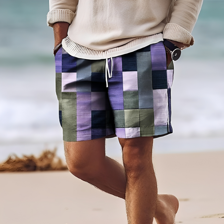 Curta o verão com conforto: shorts de praia masculinos perfeitos para férias, lazer e um visual casual e estiloso.