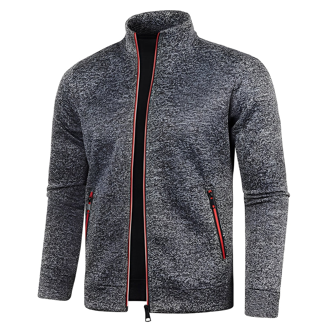Roupa masculina cinza, jaqueta estilo casual para o dia a dia, oferece conforto e versatilidade.