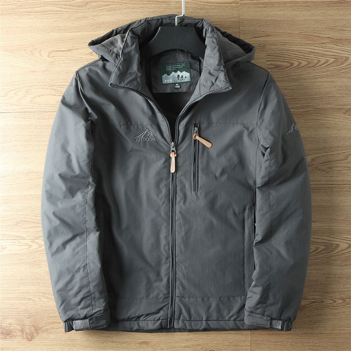 Agasalho masculino Randolf resistente à chuva. Design moderno para moda masculina de outono inverno e lazer.