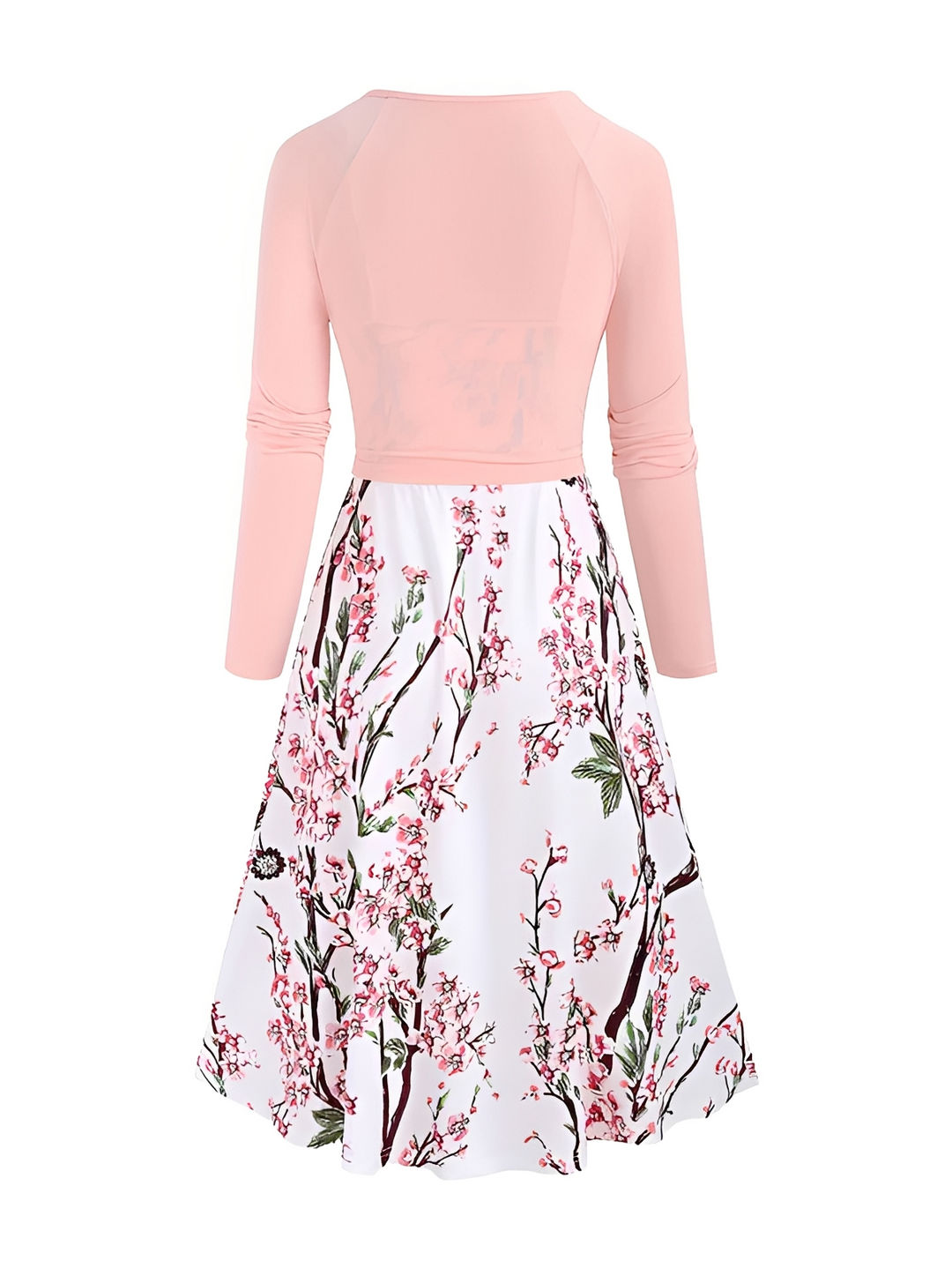 Conjunto duas peças floral midi rosa feminino, ideal para moda casual de verão e primavera.