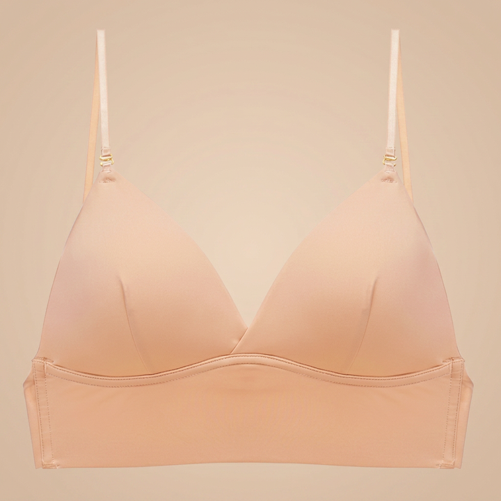 Sutiã feminino Livia com costas baixas, perfeito para verão e roupas decotadas. Conforto e suporte essencial em lingerie.