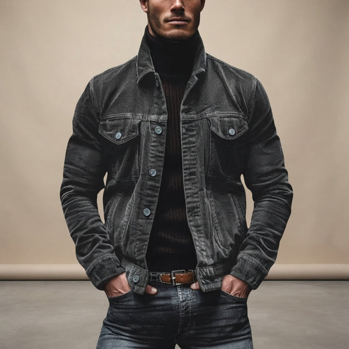 Jaqueta masculina cargo casual e moderna, agasalho estiloso para o dia a dia e estações frias.
