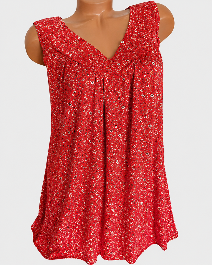 Tops femininos de verão, fluidos e sem mangas, para um look casual e confortável.