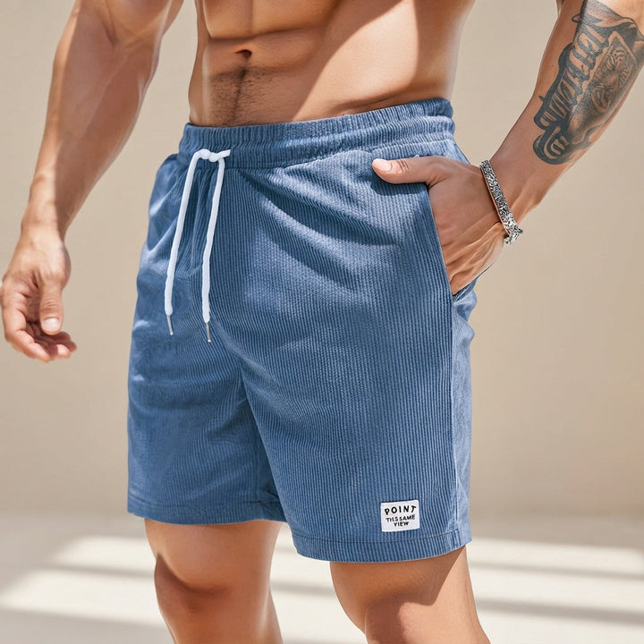 Bermudas de verão masculinas para atividades leves, proporcionando frescor e conforto na praia.