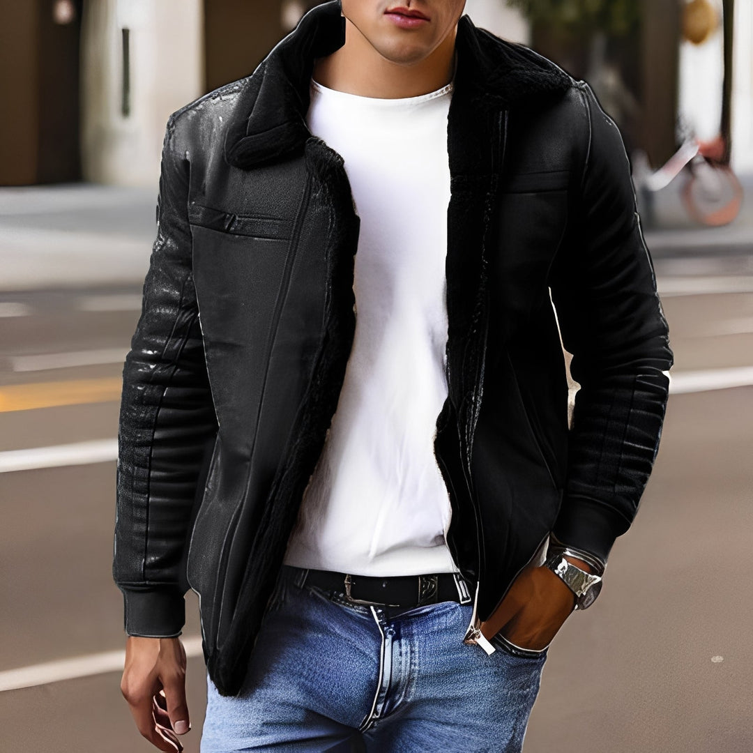 Roupa masculina: jaqueta moderna e quente para o inverno. Casaco casual perfeito para combater o frio com estilo.
