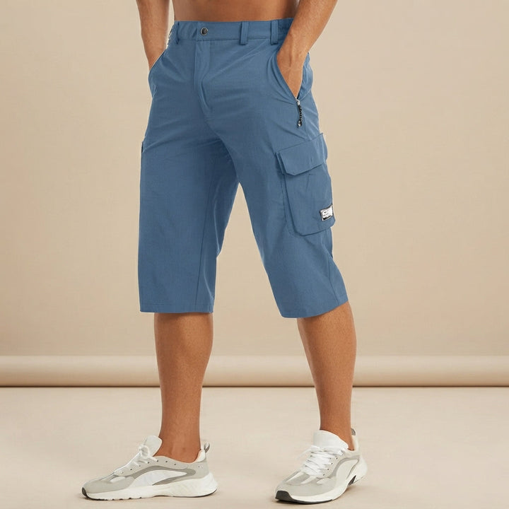 Shorts masculinos cargo elásticos, oferecendo conforto e estilo casual. Perfeitos para o dia a dia com muita praticidade.