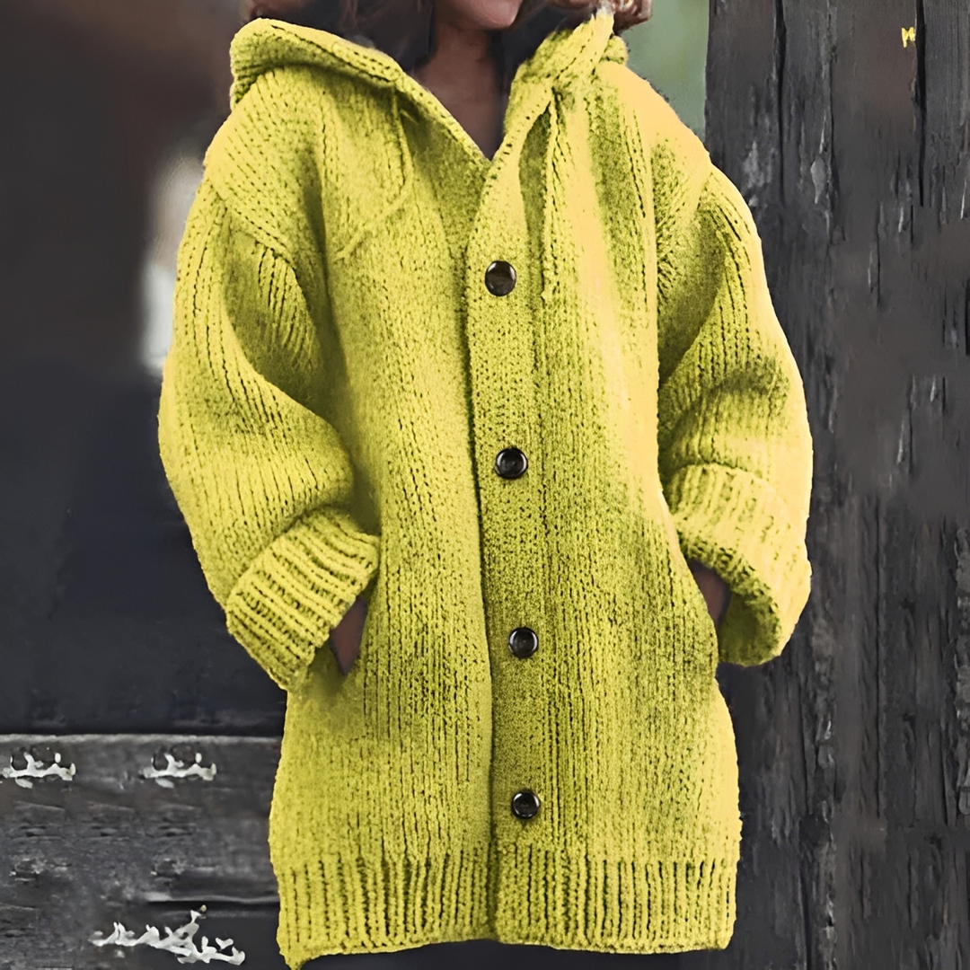 Jaqueta feminina de inverno sofisticada, ideal para um look aconchegante e na moda.