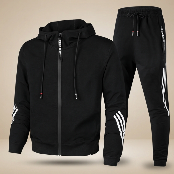 Conjunto masculino de calça e camisa, ideal para viagens e momentos de lazer no verão.