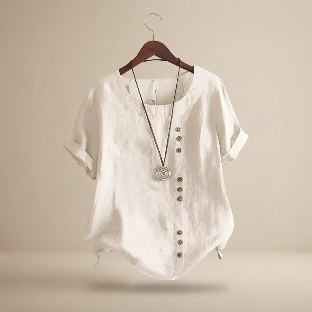 Top feminino Jayla versátil, perfeito para dias quentes. Blusa de verão casual, disponível em tamanhos plus size.