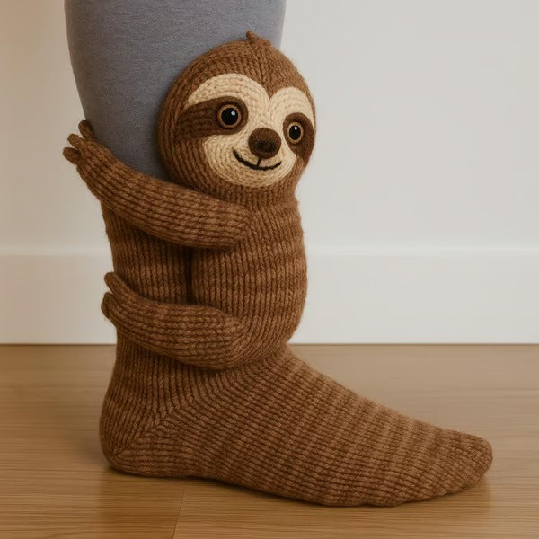 Meias unissex divertidas de animais, perfeitas para conforto aconchegante em casa. Ótimas para inverno.
