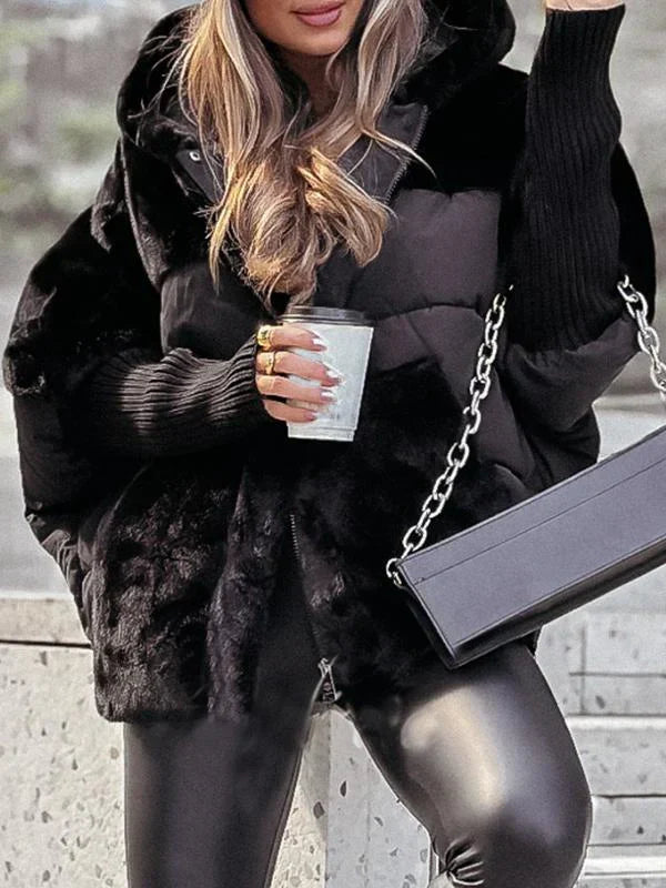 Jaqueta feminina de inverno elegante e aconchegante, perfeita para estilo e aquecimento no frio.