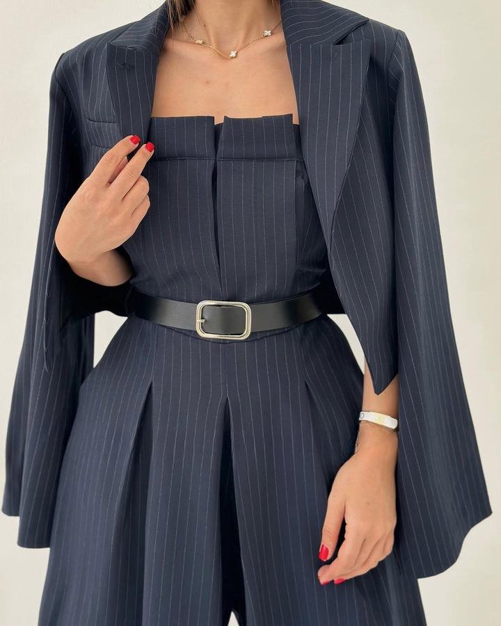 Conjunto Julia: bustier e casaco. Roupa feminina elegante e moderna. Moda portuguesa fashion.