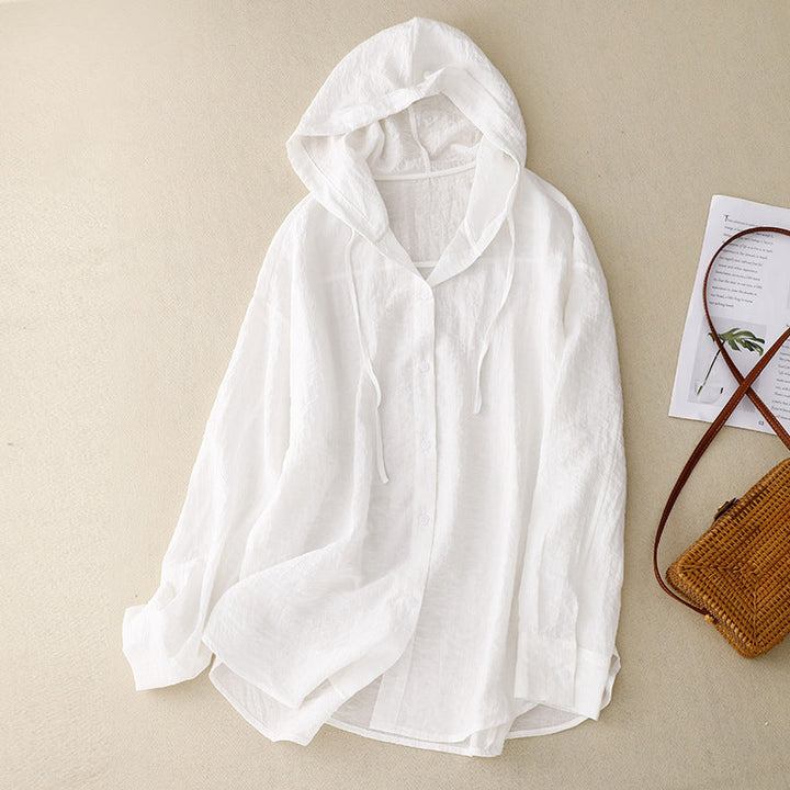 Agasalho feminino casual, pulôver respirável e leve. Conforto e estilo para moda feminina de primavera e verão.