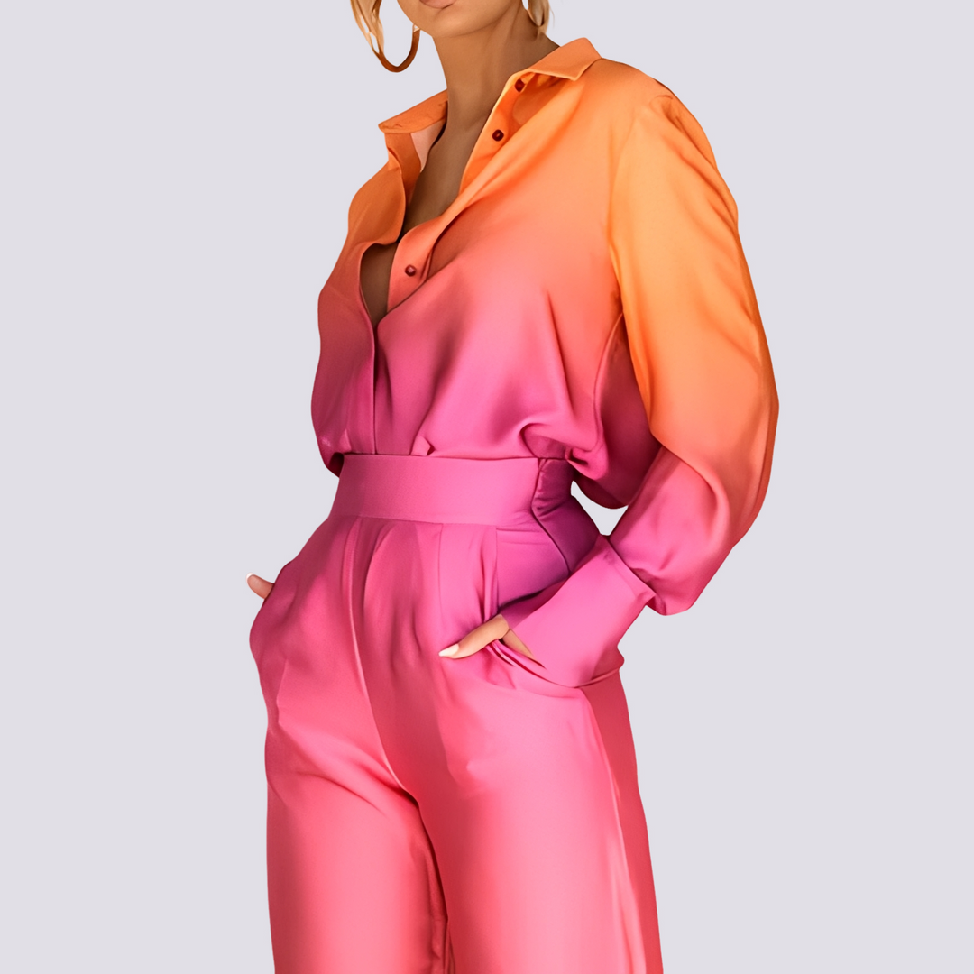 Roupa casual de verão: conjunto feminino duas peças, confortável e estiloso para dias quentes. Moda versátil.