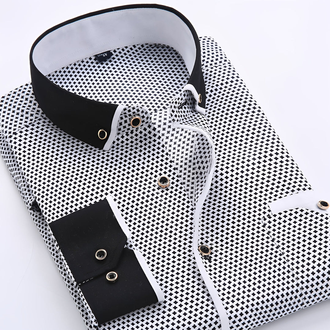 Camisa masculina elegante de manga longa, para um visual clássico e moderno. Disponível em várias cores, casual e formal.