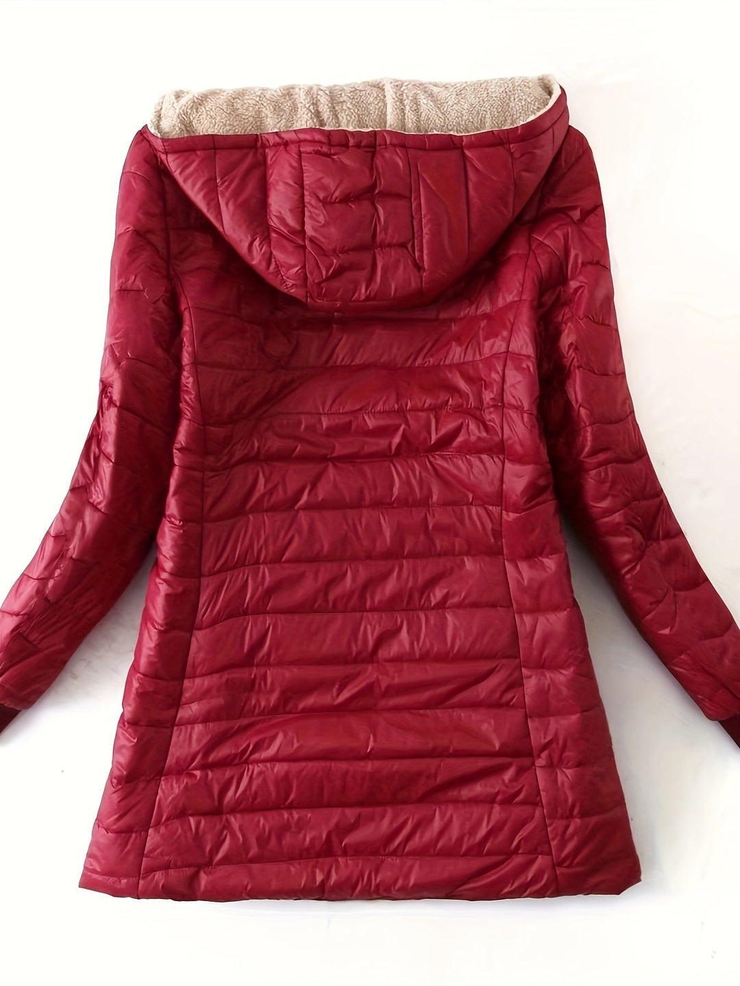 Casaco longo feminino versátil com zíper, perfeito para outono/inverno, estilo casual elegante.