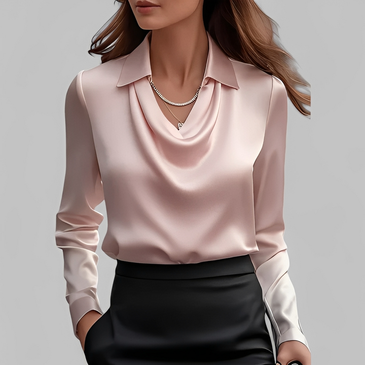 Blusa feminina Scarlett, design confortável e sofisticado, para moda feminina atual e elegante.