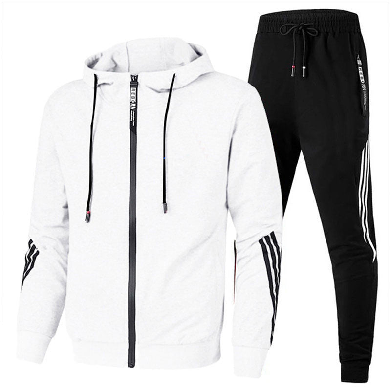 Moda masculina: Conjunto elegante de treino em 2 peças. Ideal para fitness, conforto e estilo no uso casual.