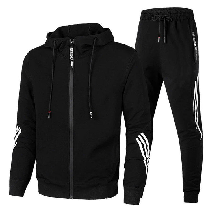 Roupa masculina de treino: Conjunto de 2 peças. Estilo e conforto para atividades fitness e uso casual no dia a dia.