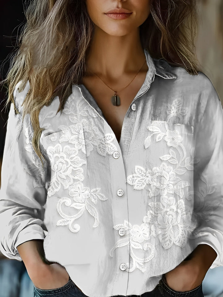 Moda feminina: blusa colorida de manga longa para um look casual diário. Estilo e conforto para qualquer ocasião.