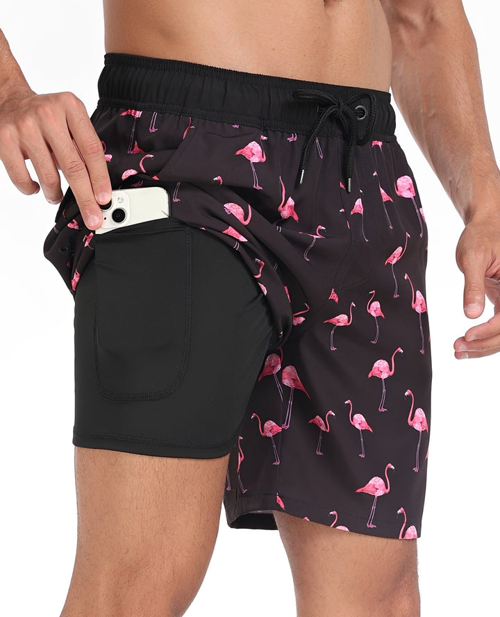 Shorts masculino para o verão, secagem rápida. Essencial para praia e piscina, combinando estilo e praticidade.