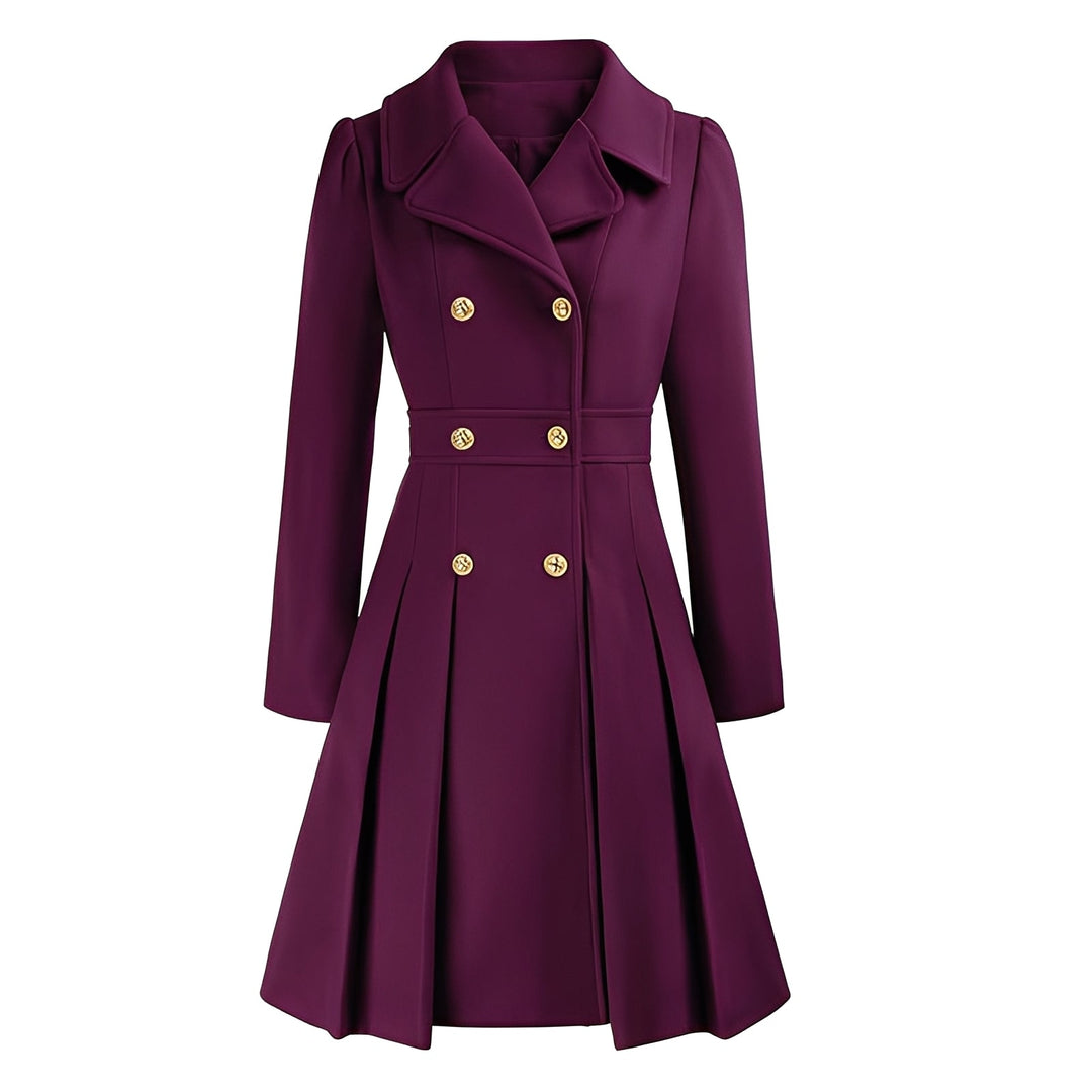 Elegante trench-coat feminino para outono, com cinto e silhueta ajustada.
