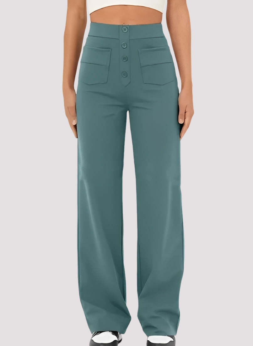 Moda feminina: Calças de cintura alta elegantes, peça-chave para um guarda-roupa moderno e versátil.
