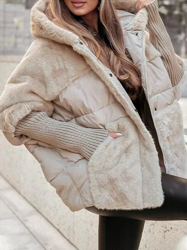 Jaqueta feminina acolchoada de inverno, super aconchegante e elegante, ideal para frio.