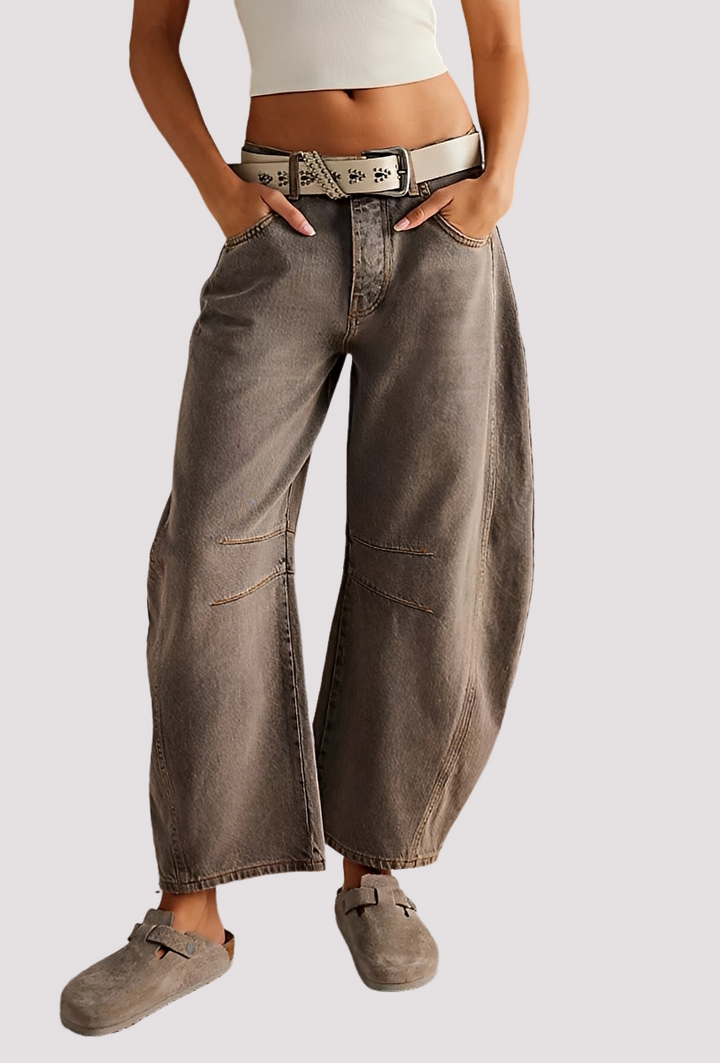 Bottoms femininos elegantes, calças de perna larga Kendra. Moda feminina sofisticada, confortável e versátil.