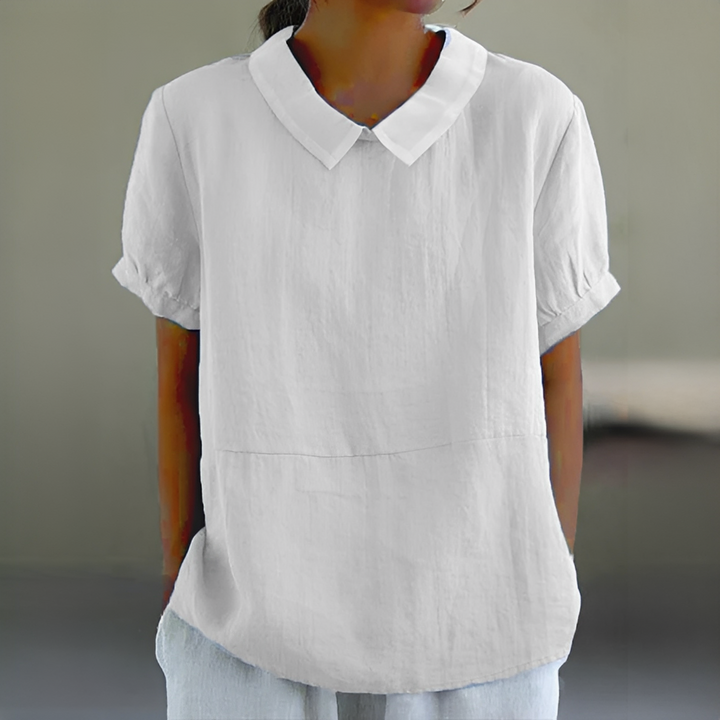 Blusa feminina de verão super confortável. Camisa fresca e leve, perfeita para dias quentes. Estilo casual e versátil.