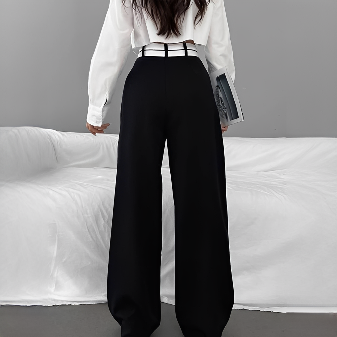 Calças femininas perna larga, perfeitas para um estilo versátil e conforto em looks diários. Tendência verão.