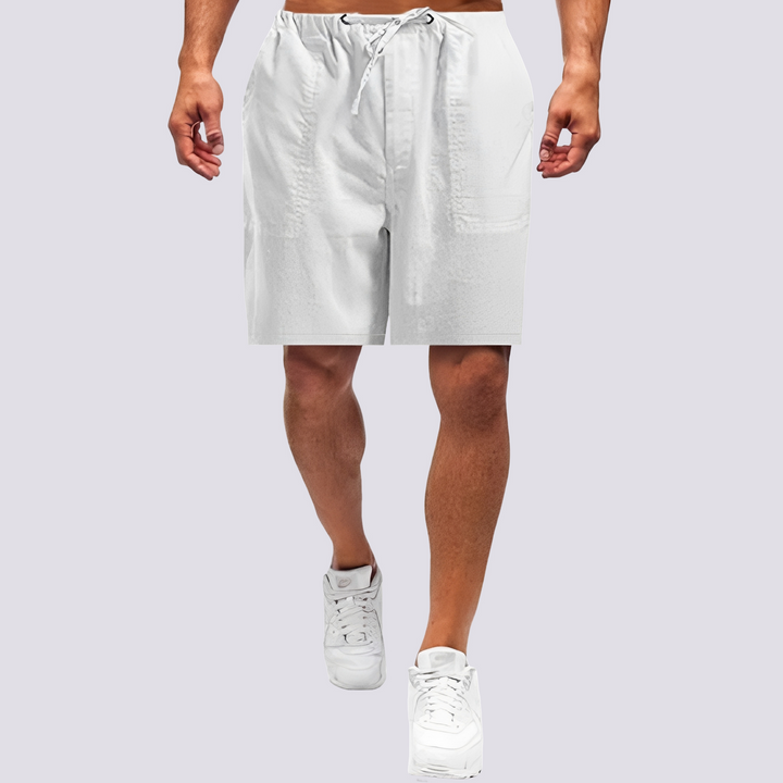 Shorts masculinos retos casuais. A escolha perfeita para o conforto e estilo na moda masculina de verão.