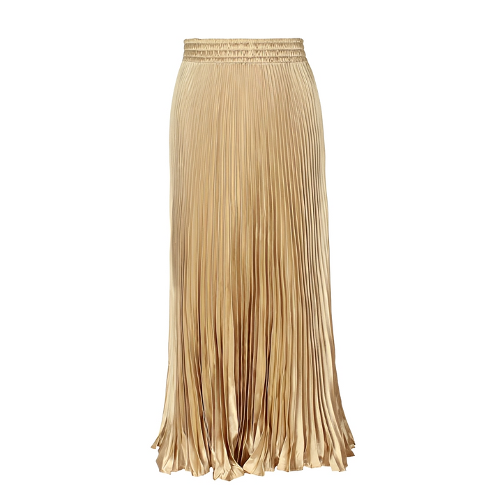 Roupa feminina: saia plissada elegante, ideal para a moda verão e looks sofisticados.