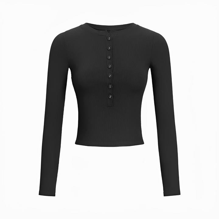 Blusa social feminina de manga longa, design moderno e tecido leve. Ideal para primavera, verão e outono. Conforto e estilo.