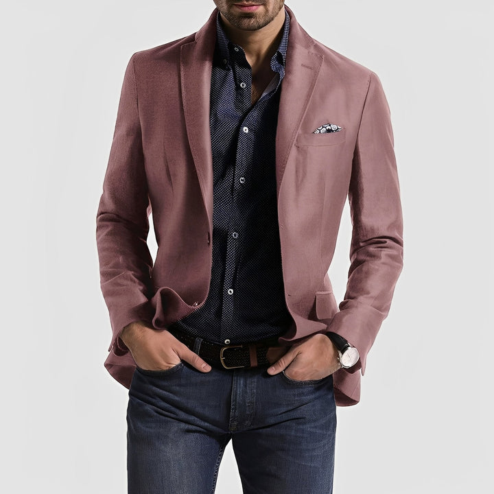 Moda masculina: blazer elegante e moderno com botões. Perfeito para estilo casual, formal e de negócios.