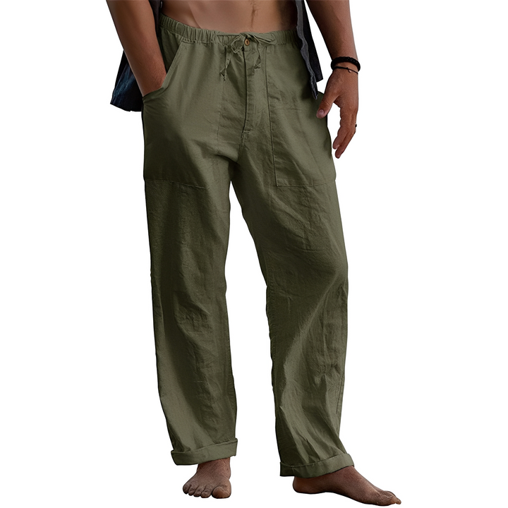 Calças masculinas para verão, proporcionando conforto e estilo casual em qualquer lugar.