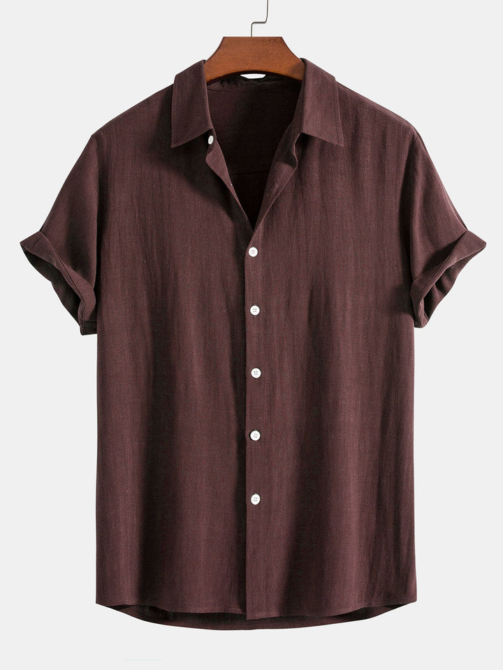 Conjunto masculino moda praia e férias: camisa de manga curta e calça fluida confortável. Ideal para viagens.