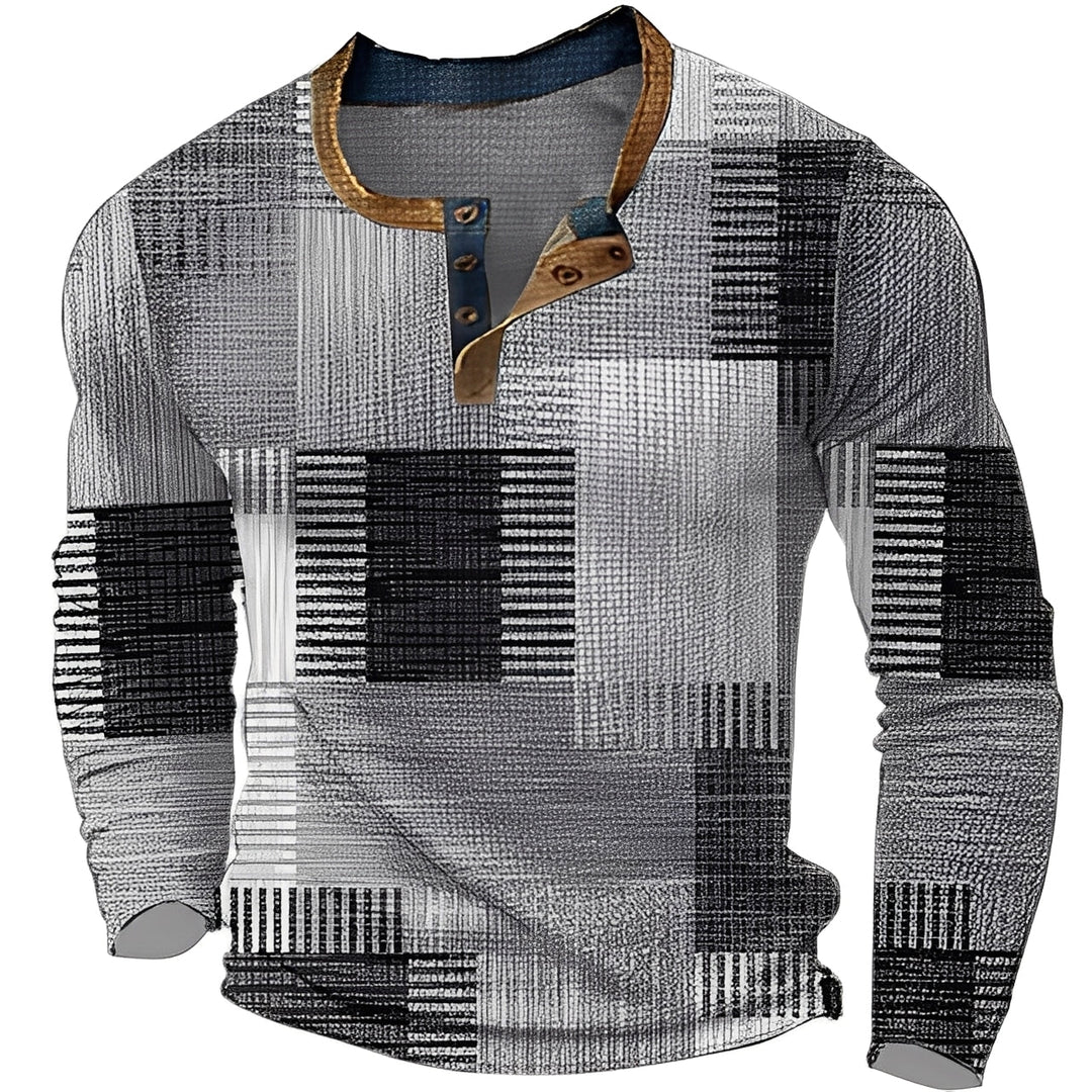 Suéter masculino de lã macia, estilo casual, oferece aquecimento e vestuário outono/inverno com elegância.