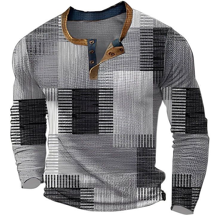 Suéter masculino de lã macia, estilo casual, oferece aquecimento e vestuário outono/inverno com elegância.