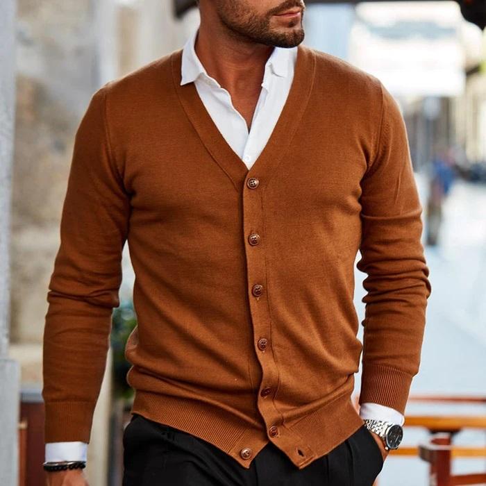 Agasalho masculino Aamir, suéter confortável e versátil, ideal para o inverno e moda masculina.