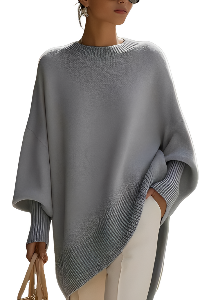 Tricot feminino oversize Pamella, ideal para estilo casual e moda inverno. Peça versátil e confortável.