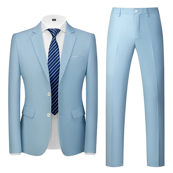 Terno masculino de verão preto. Outfit social de 2 peças, ideal para um estilo elegante e confortável.